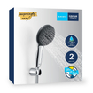 GROHE Vitalio QuickFix Handdoucheset - Ø11cm - 2 straalsoort - 8.0/min - met houder - met slang - 175cm - chroom SW1028245