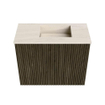 Mondiaz JOYA-DLUX Meuble de toilette 50cm - couleur Shadow - Vasque FAYE position Droite 1 trou de robinet couleur Meli SW1424867