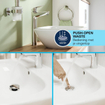 GROHE Swift QuickFix Wastafelkraan - xl-size - met push open waste - chroom SW1109094