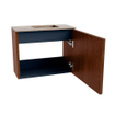 Mondiaz JOYA-DLUX 50cm meuble de toilette - couleur Ruby - Vasque FAYE position Droite Sans trou de robinet couleur Saba. SW1425571