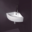 GO by Van Marcke Hera lave-mains d'angle 44x31,5x12,6 cm porcelaine 1 trou pour robinet blanc SW291061