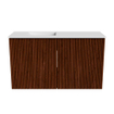 Mondiaz JOYA 70cm toiletmeubel - kleur Ruby - Wastafel FAYE positie Links 1 kraangat kleur Talc. SW1421711