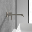 Villeroy & Boch Dawn ensemble de robinet à une poignée - Nickel brossé mat (inox) SW974312
