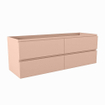 Mondiaz Hay Meuble sous vasque - 140x45x50cm - 4 tiroirs - softclose - 1 découpe droite - Rosee SW1015990