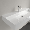 Villeroy & Boch Memento 2.0 lavabo - pour porte-serviettes 100x47cm - sans trop-plein 1 trou de robinet ceramic+ blanc SW358460