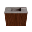 Mondiaz JOYA-DLUX Meuble de toilette 50cm - couleur Ruby - Vasque FAYE position Milieu Sans trou de robinet couleur Oza SW1425490