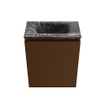 MONDIAZ TURE-DLUX Meuble de toilettes 40 cm Rust. EDEN lavabo Lava position milieu. Sans trou de robinet. SW1104076