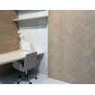 Terravito Brisano wandtegel - 30x90cm - 10.5mm - Rechthoek - gerectificeerd - Houtlook - Beige Mat SW679719
