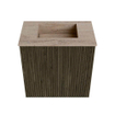 Mondiaz JOYA-DLUX 40cm toiletmeubel - kleur Shadow - Wastafel FAYE positie Midden Zonder kraangat kleur Saba. SW1425095