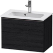 Duravit D-neo Meuble sous vasque 61x37.2x44cm 1 tiroir Chêne noir mat SW640829