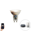 Luedd Lampe LED Smart - lot de 2 - GU10 - 4.8W - 1800K-6500K - 400LM - à intensité réglable SW1211605