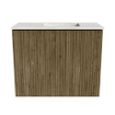 Mondiaz JOYA-DLUX Meuble de salle de bains - 50cm - couleur Dusk - Vasque FAYE position Droite 1 trou de robinet couleur Ostra. SW1423361