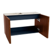 Mondiaz JOYA-DLUX 70cm toiletmeubel - kleur Ruby - Wastafel FAYE positie Links 1 kraangat kleur Nata. SW1425424
