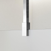 FortiFura Galeria inloopdouche - 30x200cm - mat glas - plafondarm - chroom SW957499