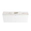 MONDIAZ TURE-DLUX meuble WC 120cm Talc. EDEN lavabo Frappe position milieu. Avec 1 trou de robinet. SW1102609