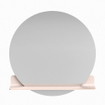 Miroir de salle de bain Mondiaz SPOT - rond 90cm - plan de miroir - couleur Rosee SW1235594