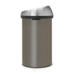 Brabantia Touch Bin Afvalemmer - 60 liter - platinum/matt steel fingerprint proof SW1117339