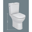 Plieger Plus WC pack verhoogd met keramisch reservoir dualflush (+8cm) totaal 48cm hoog universeel wit 4970160