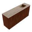 Mondiaz JOYA-DLUX Meuble de salle de bains 90cm - couleur Ruby - Vasque FAYE position Droite Sans trou de robinet couleur Saba SW1425593