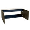 Mondiaz JOYA-DLUX 100cm meuble de toilette - couleur Shadow - Vasque FAYE position Milieu Sans trou de robinet couleur Meli. SW1424890