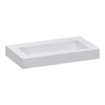 BRAUER Coral wastafel - 80x46x10cm - 1 wasbak - 0 kraangaten - composiet - marmerlook - Calacatta Gold SW1419162