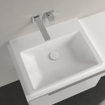 Villeroy & boch subway 3.0 lavabo de meuble 60x47x16.5cm fond rectangle sans trou de débordement blanc alpin gloss ceramic+ SW702158
