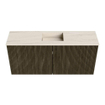 Mondiaz JOYA-DLUX Meuble de salle de bains 90cm - couleur Shadow - Vasque FAYE position Milieu Sans trou de robinet couleur Meli SW1424896