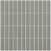 The Mosaic Factory London carreau mosaïque - 30x30cm - carrelage mural et de sol - Rectangulaire - Porcelaine Gris Foncé Mat SW382562