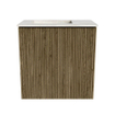 Mondiaz JOYA-DLUX Meuble de toilette 40cm - couleur Dusk - Lavabo FAYE position Gauche 1 trou de robinet couleur Ostra. SW1426224
