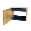 Mondiaz JOYA-DLUX Meuble de salle de bains 50cm - couleur Oak - Vasque FAYE position Gauche 1 trou de robinet couleur Nata. SW1423997