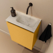 MONDIAZ TURE-DLUX Meuble toilette - 40cm - Ocher - EDEN - vasque Opalo - position droite - sans trou de robinet SW1104392