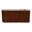 Mondiaz JOYA-DLUX 91.6cm toiletmeubel - ronding links kleur Ruby - Wastafel FAYE positie Rechts 1 kraangat kleur Saba. SW1425624