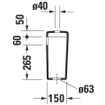 Duravit D Code Réservoir pour WC à poser avec connexion dessous Blanc 0315247