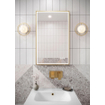 Crosswater Glide II Lavabo encastré - trou de robinet - 60x45x1cm - verre - Ice White SW876167