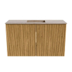 Mondiaz JOYA-DLUX Meuble de toilette 70cm - couleur Chêne - Vasque FAYE position Milieu 1 trou de robinet couleur Saba. SW1424166