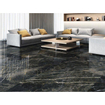 Baldocer Ceramica carrelage mural et de sol - 120x120cm - 9.3mm - Carré - rectifié - Aspect marbre - Noir brillant SW720378