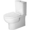 Duravit No.1 Duoblokpot zonder reservoir 400x39x36.5cm Wit SW732436