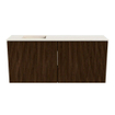 Mondiaz JOYA-DLUX Meuble de salle de bains 90cm - couleur Walnut - Vasque FAYE position Gauche 1 trou de robinet couleur Meli. SW1424413