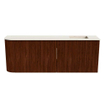 Mondiaz JOYA-DLUX 111.6cm toiletmeubel - ronding links kleur Ruby - Wastafel FAYE positie Rechts 1 kraangat kleur Meli. SW1425391