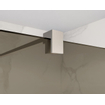 FugaFlow Eccelente Vetro inloopdouche - 180x200cm - rookglas - wandarm - Geborsteld RVS PVD (RVS) SW1468285