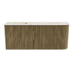 Mondiaz JOYA-DLUX Meuble de toilette 101,6cm - arrondi droit couleur Dusk - Vasque FAYE position Gauche Sans trou de robinet couleur Nata SW1425936