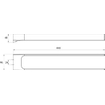 Emco Art porte-serviettes à bras fixes chromé SW97612