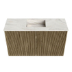 Mondiaz JOYA-DLUX Meuble de salle de bains - 70cm - couleur Dusk - Vasque FAYE position Milieu 1 trou de robinet couleur Ostra. SW1423362