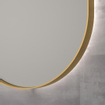 Ink spiegels miroir sp21 ovale dans un cadre en acier, y compris indir led. chauffage. couleur changeante. dimmable et interrupteur 120x60cm or mat SW693172