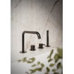 Hotbath Ace Robinet de bain - ensemble sur gorge - monocommande - inverseur 2 voies - douchette - bec - Noir PVD poli SW1117762