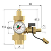 Flamco connexion flexcon 1xavec manomètre 7810083