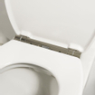 Tiger Boston Abattant de toilettes Softclose Duroplast Blanc/Inox 37x5.5x45cm SW25349