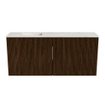 Mondiaz JOYA-DLUX 90cm toiletmeubel - kleur Walnut - Wastafel FAYE positie Links Zonder kraangat kleur Ostra. SW1422622
