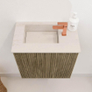 Mondiaz JOYA-DLUX Meuble de toilette 40cm - couleur Dusk - Vasque FAYE position Gauche 1 trou de robinet couleur Meli. SW1419611