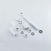 Fugaflow Efficiente Pietra Ensemble lave-mains - 40x21.5x12cm - droite - lisse - semi-circulaire - 1 trou de robinet - céramique - robinet lave-mains blanc mat - bouchon de vidage - siphon abaissé - blanc brillant SW1442347